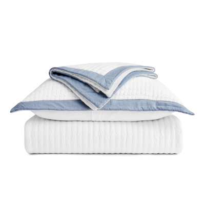 Border Frame Cotton Pick-Stitch Channel Quilt