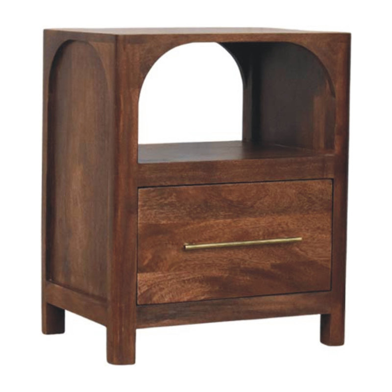 45cm W Solid Wood Bedside Table