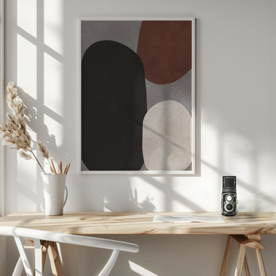"Expressionist abstrait", art mural texturé encadré