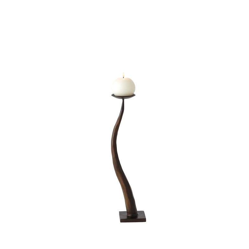 Chiseled Candle Holder-Short, 17" H x 3.5" W x 3.5" D
