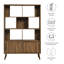 Transmit 45" Bookcase With Sliding Doors In Walnut-108574838