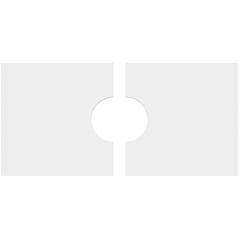 Médaillon de plafond rectangulaire rectangulaire en PVC de qualité architecturale, H 1 po x l 10 po x P 5 po