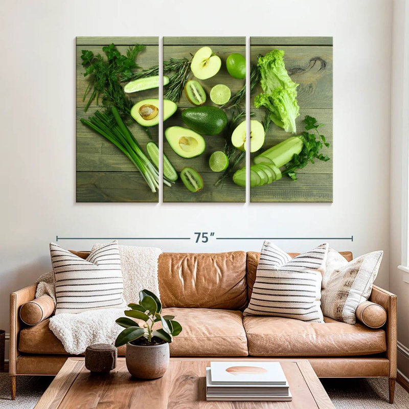 Yarlin Fresh Green Food, 42" H x 65" W