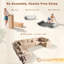 Canapé modulaire en forme de U de 163,39 po sans repose-pieds avec repose-pieds, disposition L / V / U, velours côtelé moelleux-720937906