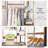 Freestanding Bamboo Clothes Garment Rack
