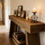 Table d'entrée de style champêtre (table basse incluse seulement)
