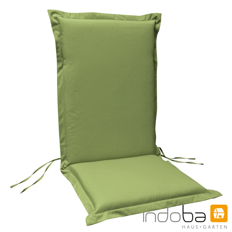 Premium Dining Chair Cushion, 9cm H x 50cm W x 120cm D, Green