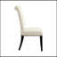  Ensemble de 2 chaises d'appoint capitonnées