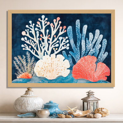 Ashe V - Colorful Coral Reef Framed Wall Art
