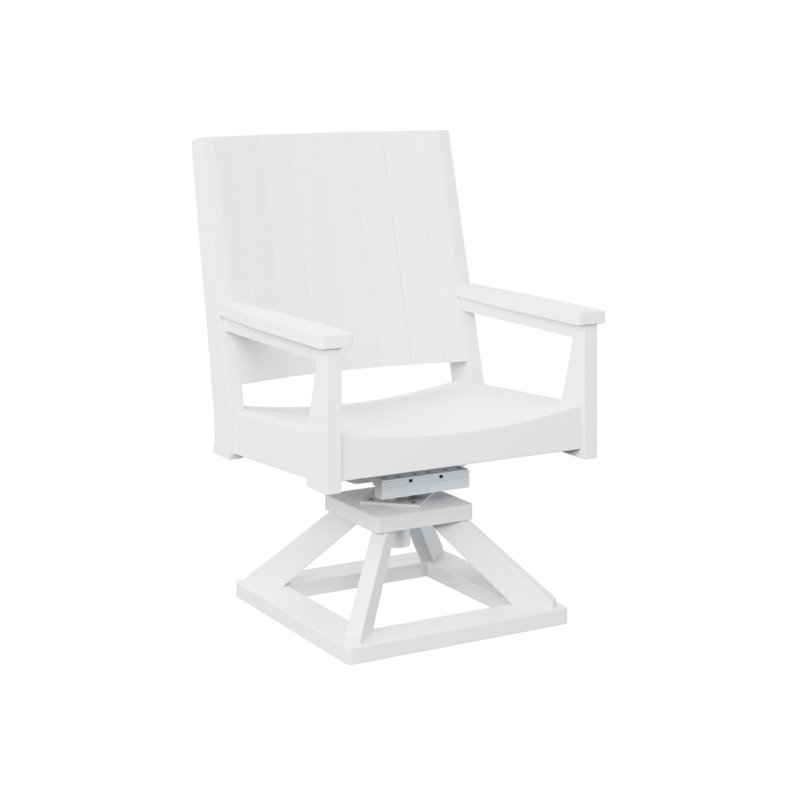 Chaise berçante berçante pivotante Berlin, Blanc