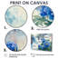 Pivoines par la cascade II - art mural pivoines - 3 panneaux-767400742-767400926-767400927