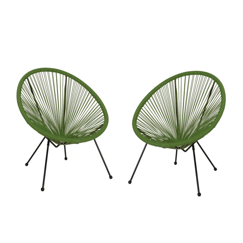 Chaise d'extérieur en tissu hamac Levon