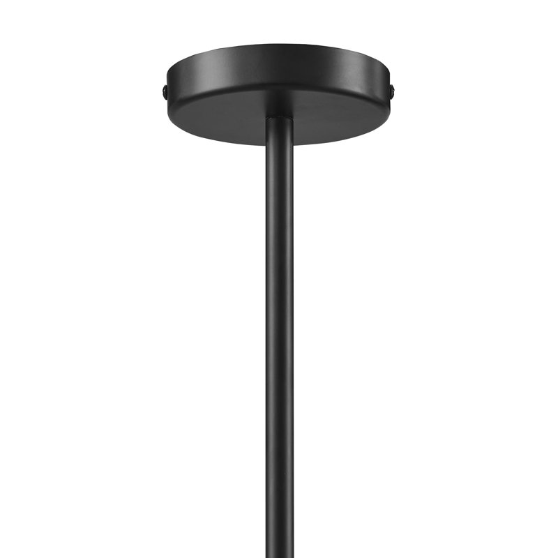 Luminaire suspendu 2 lumières Sunlit Squiggle, Noyer / noir
