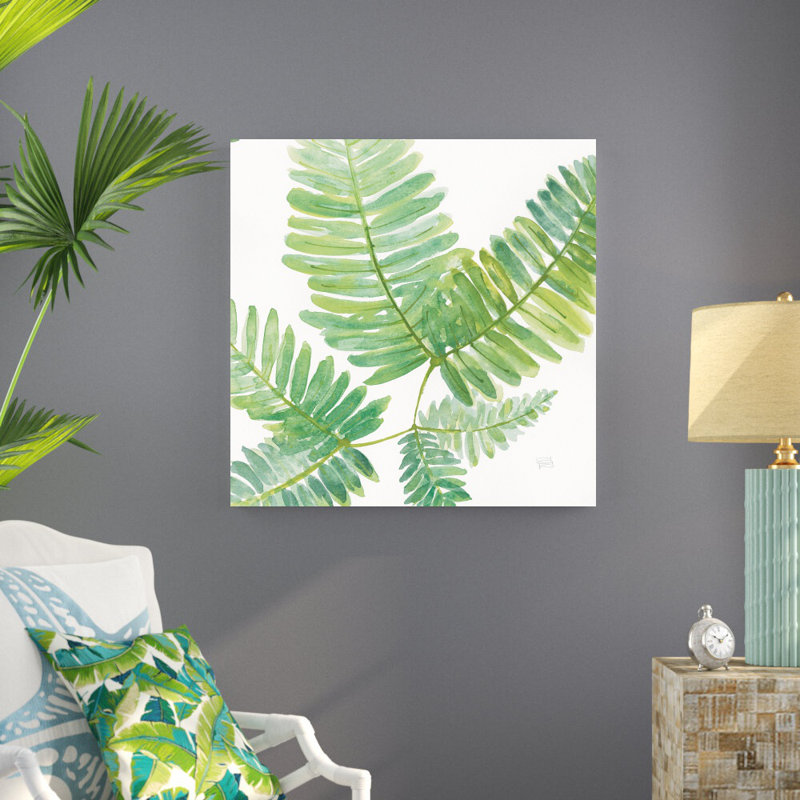 «Ferns II» par Chris Paschke, reproduction d'art sur toile tendue, H 24 po x l 36 po