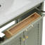 30-Inch Bathroom Vanity With Ceramic Sink Combination, Ample Storage - Features 1 Pullout And Multifunctional Shelf Dividers
