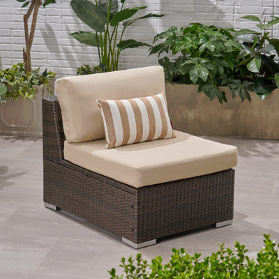 Patio Armless Chair Mbrn + Alu