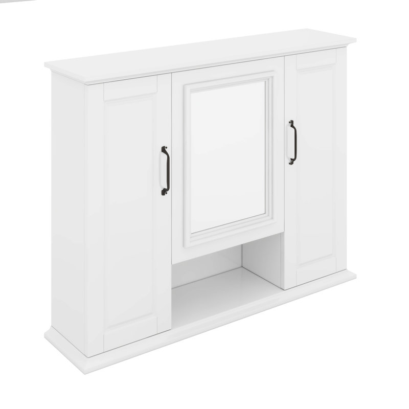 Armoire de rangement murale 36 po, Blanc