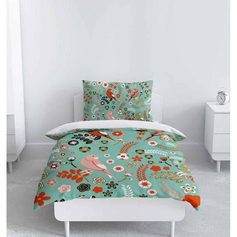 Polka Dot Duvet Cover, King Duvet Cover + 2 King Shams