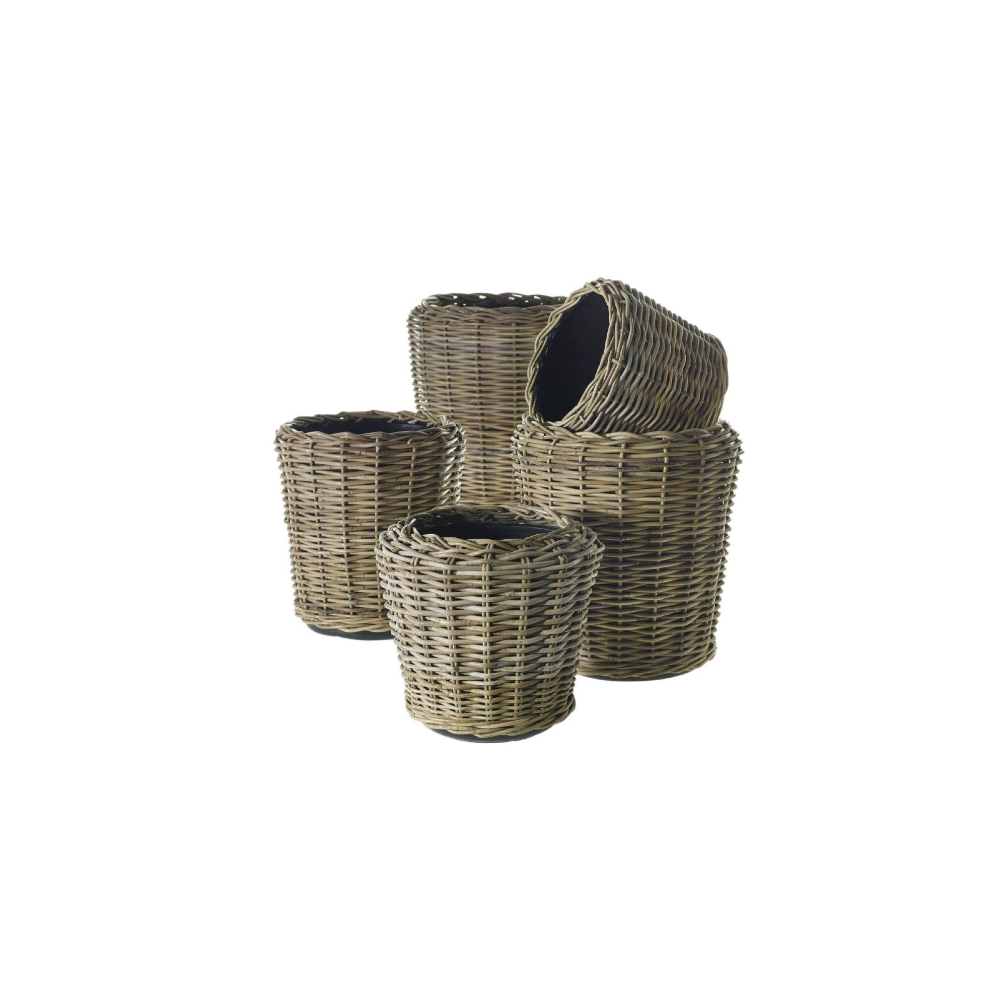 Handmade Cachepot, 19.5" H x 18" W x 18" D