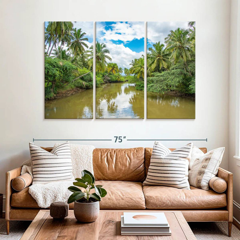 Alvord Placid Tamil Nadu River, H 42 po x l 65 po