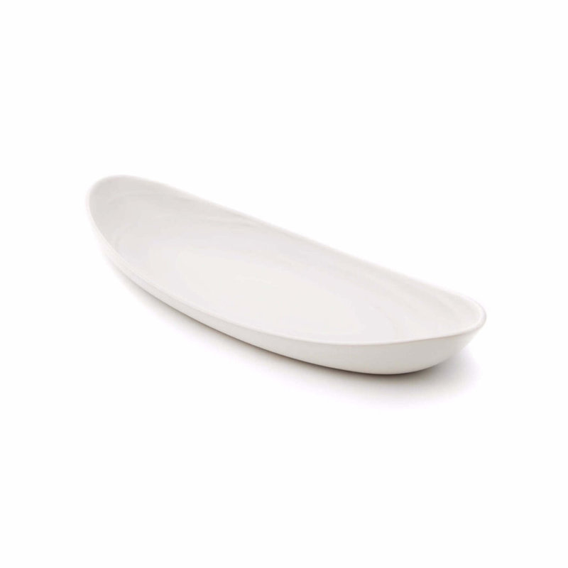 Barre Serving Platter, Large, Alabaster