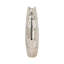 Métal Aluminium Vase moderne arrondi géométrique Design sculptural Pièce décorative contemporaine pour le salon Hall d'entrée Tablette de bureau-67074741-7387882