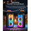 Karaoke Machine for Adults, Big Party Speaker with  Peak Power, Wireless PA System with Dual 8" Subwoofers, Disco Lights & 2 Microphones for Home Party Outdoor, Support USB/AUX/REC/TWS