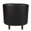 Faux Leather Barrel Chair-1741856470
