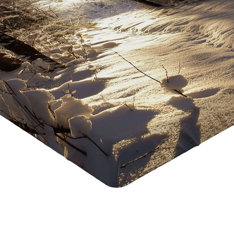 Ensemble de 2 draps-housse Ambesonne Winter, Drap-housse simple TG