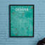 Denver City Map - No Frame Print-964423314