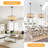 5 - Light 20 inch Bohemian Drum Chandelier with Hemp Rope Natural Hand-Woven Shade