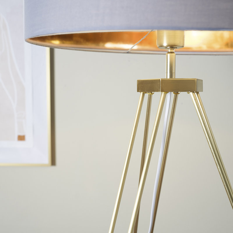Sachiko 148cm Tripod Floor Lamp, Beige
