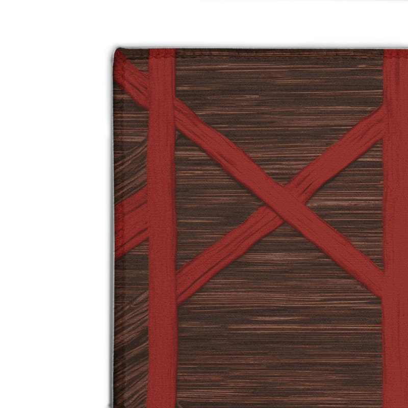Trellis Black Indoor and Outdoor Area Rug, Rectangle 2' x 3'