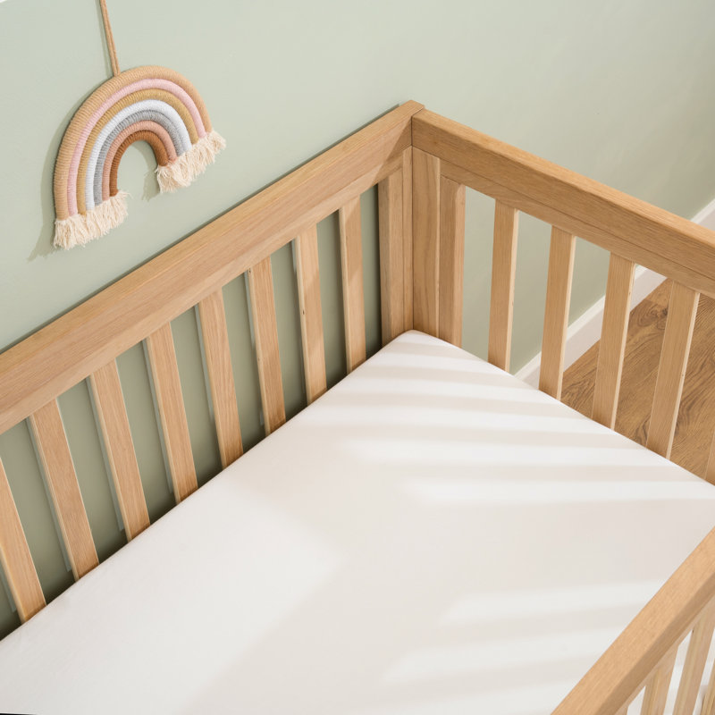 100% Cotton 2 - Piece Cot Sheet Set, White