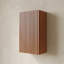 Cabinet de salle de bain mural, armoire de rangement étroite avec porte
