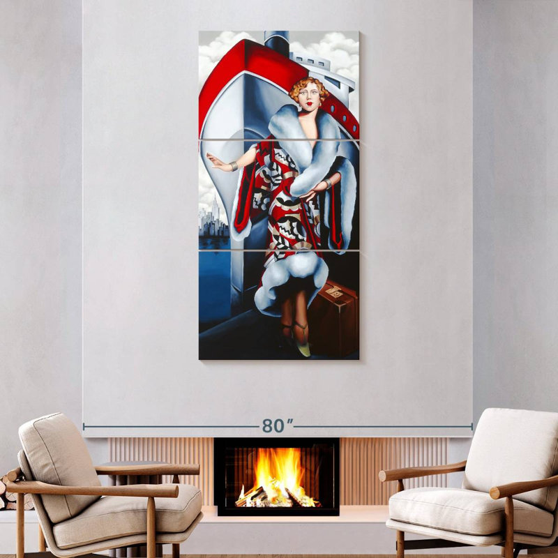 Bon Voyage, 75" H x 36" W