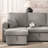 Sleeper Sofa, 82 Inch Pull Out Sofa Bed With Reversible Storage Chaise, USB & Type-C Charging, Hidden Cup Holders, L Shaped Sectional Couch For Living Room, Apartment, Small Space-1155351793