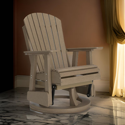 Celedon Polyethylene Outdoor Glider Chair by Rosecliff Heights