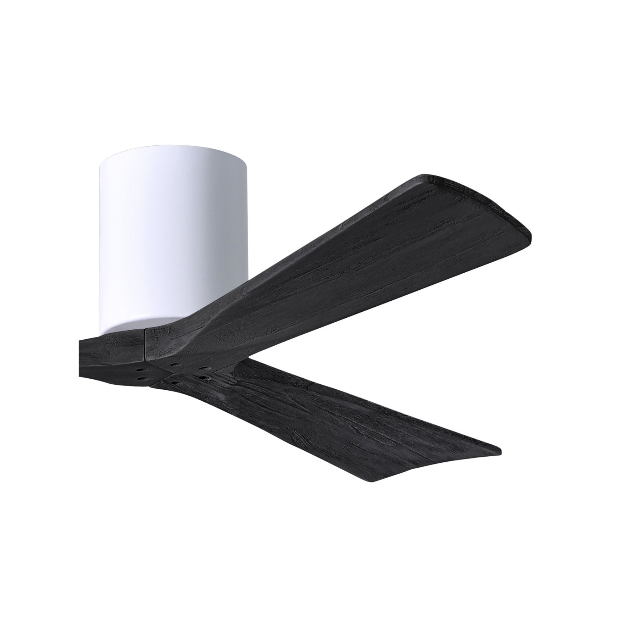 Olivier 3 Blade Ceiling Fan, Matte Black, 52", Gloss White