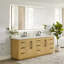 Ensemble de meuble-lavabo double 84 po avec miroir Pierre