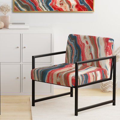 Chaise avec accoudoirs rembourrée Frode