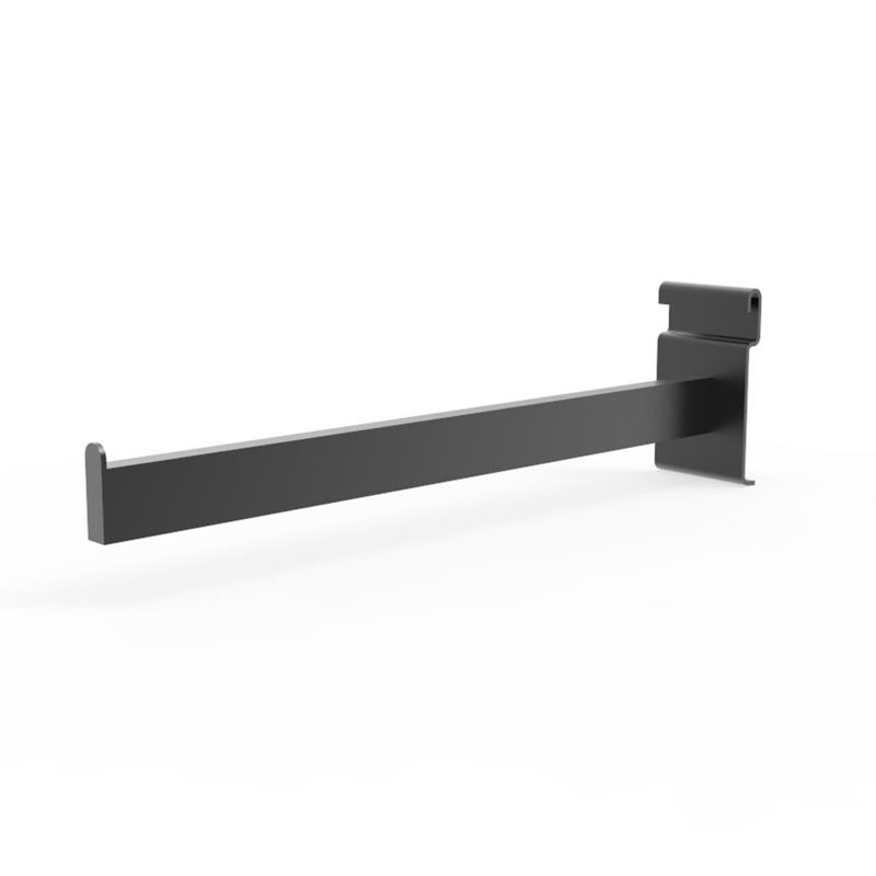 12" Metal Gridwall Faceout Hook - Black