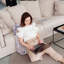 Animal Print Beige Backrest Cushion