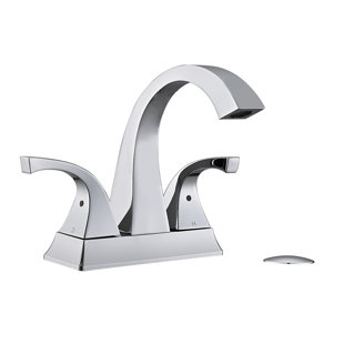 Centerset Faucet 2-handle Bathroom Sink Faucet with Drain Assembly