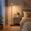 Lampe DEL sur pied avec télécommande et éclairage réglable