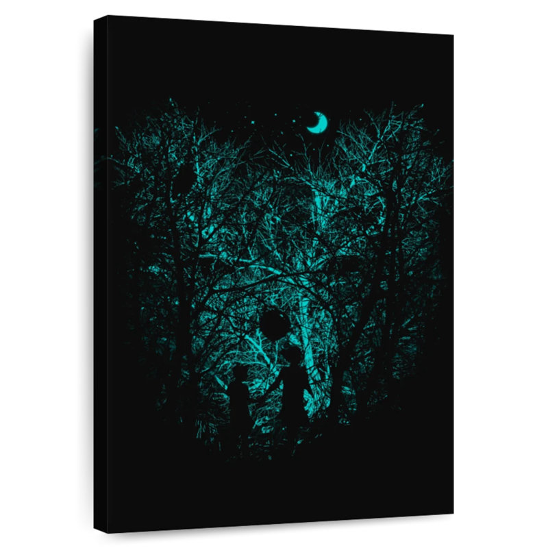 Darkness Into The Woods I, H 24 po x l 16 po