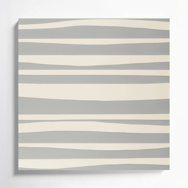 Minimalisme 11, art mural sur toile beige, H 12 po x l 12 po