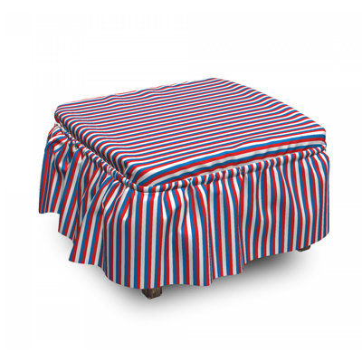 Box Cushion Ottoman Slipcover