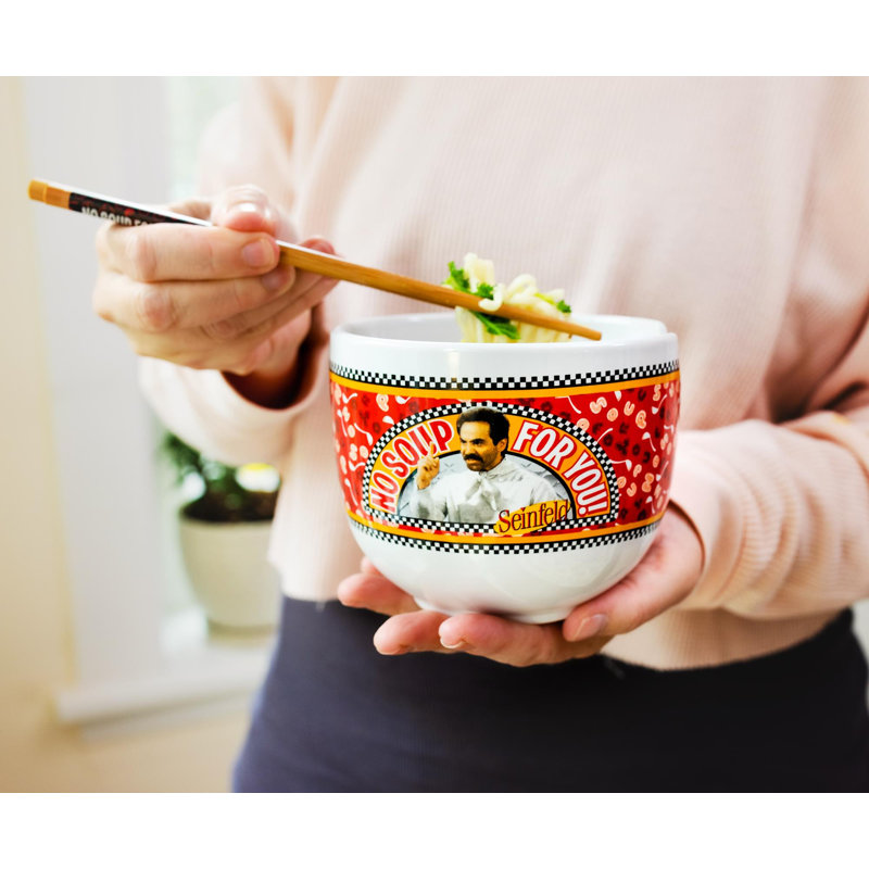 Ensemble de bol et de baguettes 20 onces Keyler Seinfeld «no Soup For You»