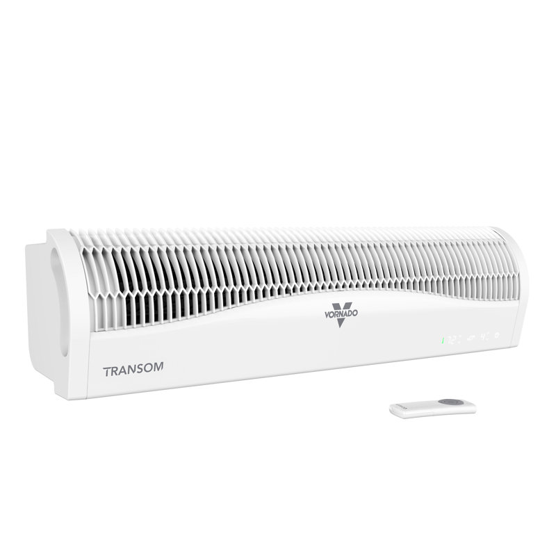 Vornado Transom 7.16 in. H 4 speed Electronically Reversible Window Fan Remote Control, White